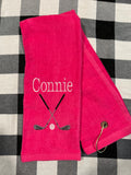 Golf towel with grommet